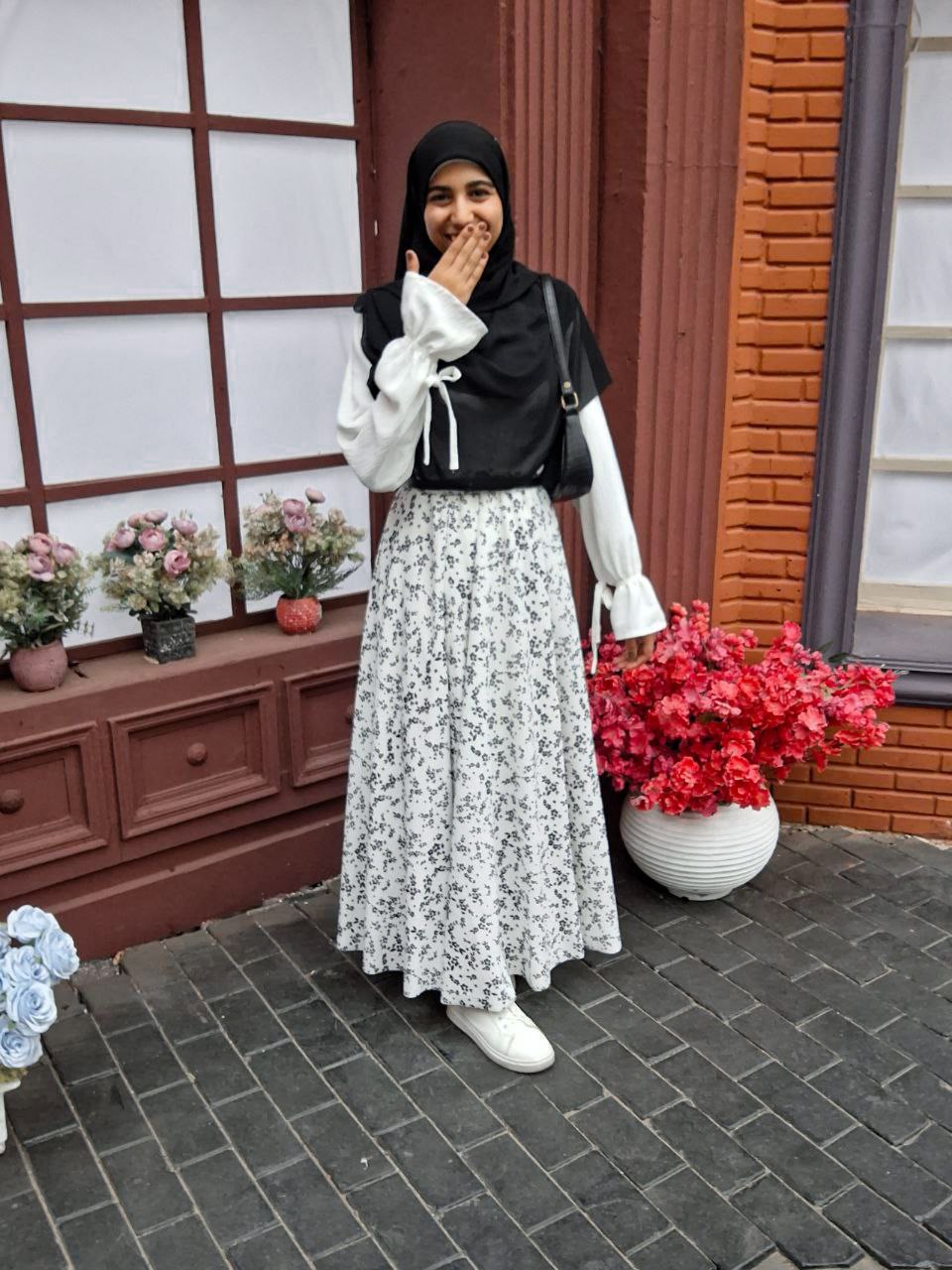 سكيرت منقوشة دابل كلوش