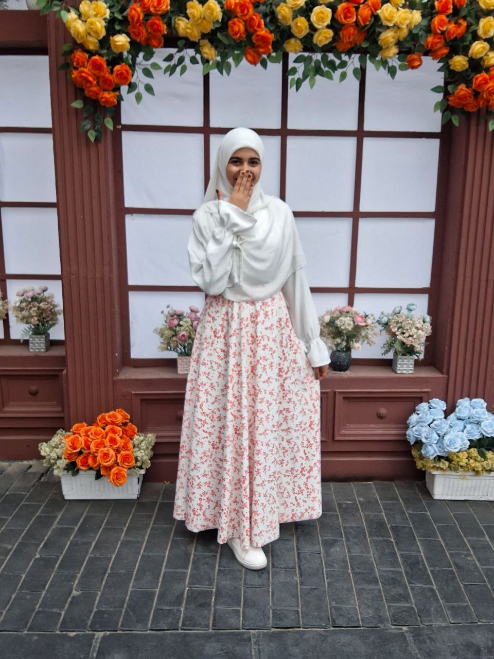 سكيرت منقوشة دابل كلوش