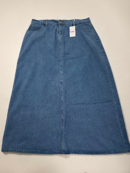 سكيرت جينز كمر سادة