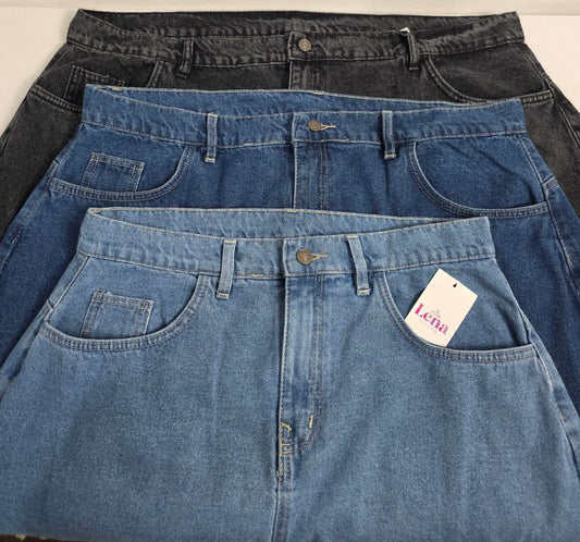 سكيرت جينز كمر سادة